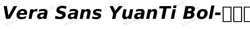 Vera Sans YuanTi Bol字体转换